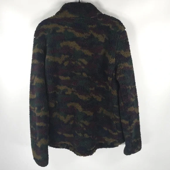 NWT AVALANCHE Outdoor Soft Relaxed FullZip Teddy Camo Fleece Jacket CA851 MEDIUM - Picture 2 of 13